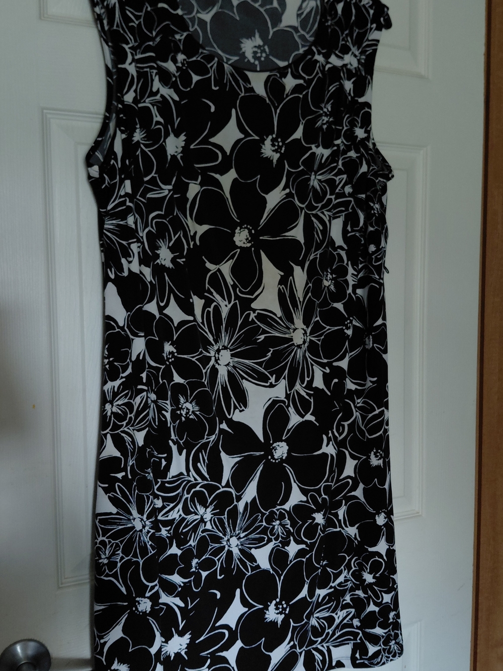 George Black and White Floral Midi Dress
